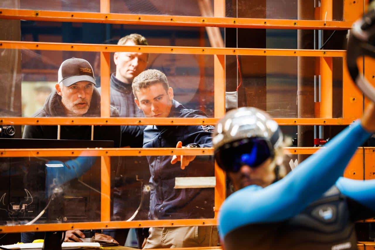 ZEPHIR PROJECT - Antoine Albeau & Marc Amerigo, Alexis Rusalem (ENSTA Paris) - Essais soufflerie 2023 - Photo Richard Bord