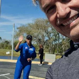Jeanette Epps NASA Astronaut et Marc Amerigo avant lancement Crew-8